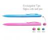 Exchangeable tips stylus with ball pen
